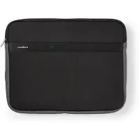 Nedis Notebook Väska | 13 - 14 " | Neopren | Antracit / Svart | 20 mm | 270 mm | 335 mm