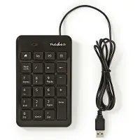 Nedis Trådat Tagentbord | USB-A | Kontor | Enhandig | Numerisk | Numeriskt tangentbord