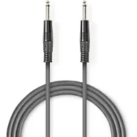 Nedis Monoljudkabel | 6.35 mm Hane | 6.35 mm Hane | Nickelplaterad | 5.00 m | Rund | PVC
