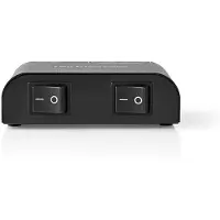 Nedis Högtalar kontrollboxen | 2-Port port(s) | Terminalklämmor | Högtalarimpedans: 4-16 Ohm | Maxlast per Kanal: 150 W | Aluminium | Svart