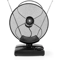 Nedis Innomhusantenn | Aktiv | FM / UHF / VHF | Mottagningsområde: 0-25 km | LTE700 | Förstärkning: 36 dB | Förstärkningskontroll | ABS | Svart