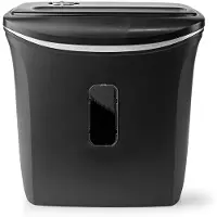Nedis Dokumentförstörare | Cross Cut | 6x A4-sidor | 12 l | Säkerhetsstandard: DIN 4 | Svart