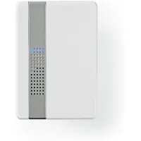 Nedis Trådlösa dörrklockan | Strömadapter | 220 - 240 V AC 50 Hz | 1x CR2032 | Volym: 80 dB | Signalområde: 300 m | IP44 | 36 Melodier | 1 Mottagare | Vit