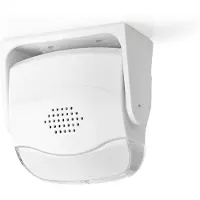 Nedis AMLRMMW40WT, Ultraljudssensor, Trådlös, 80 dB, 1,1 m, Innertak/vägg, Vit