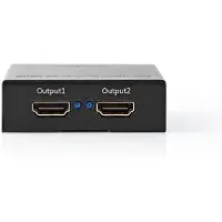 Nedis Hdmi-splitter 2 Portar Hdmi In Till 2xhdmi Ut 4k Metall 60hz