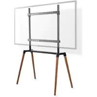 Ginza.se Nedis Golvstativ | 60 - 75 " | Maximal skärmvikt som stöds: 40 kg | Scandinavian Design | Anti-tip rem | Snäpplås | Aluminium / Stål | Svart