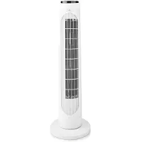 Nedis FNTR13CWT40, Elektrisk värmefläkt, 7,5 h, 1,2 m, inomhus, Golv, Svart, Vit