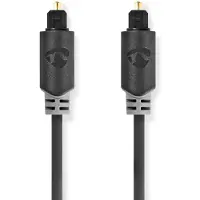 Nedis Optisk ljudkabel | TosLink Hane | TosLink Hane | 5.00 m | Rund | PVC | Antracit | Låda
