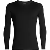 Icebreaker - Underställ - M Merino 260 Oasis LS Crewe Black för UnisexUll - Storlek XS - Svart