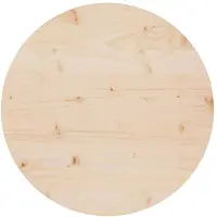 vidaXL Bordsskiva, Ø60x2,5 cm, Massiv furu