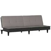 vidaXL Bäddsoffa taupe tyg