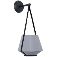 Forestier Design vägglampa Carrie XS, dimbar, Aluminium / grå / zink, Vardagsrum / matsal, Textil / tyger / siden, Design, Vägglampa, vägglampa inomhus