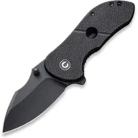 CIVIVI Gordo C22018C-1 Black G10, D2 Blackwashed pocket knife, Peter Carey design