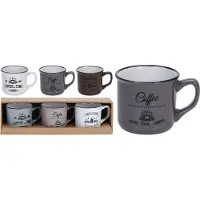 Siaki Collection Färgglada Keramikkoppar - Perfekt Gåva för Kaffeälskare