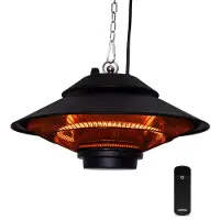 Vonroc Värmare Albano 1500W – med fjärrkontroll | Svart