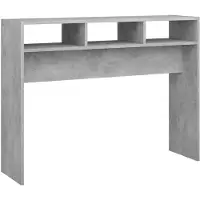 vidaXL Konsolbord betonggrå 105x30x80 cm konstruerat trä