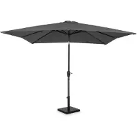 Vonroc Parasoll Pisogne 300x300cm – Premium parasoll – Grå | Inkl. 4 parasollplattor