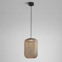 Bover Nans S/31.2 LED-pendel för utomhusbruk, brun S, dimbar, Brun / rost, Syntetmaterial, Design