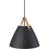 DFTP by Nordlux Pendellampa Strap 36, dimbar, Svart, Vardagsrum / matsal, Metall, Modern