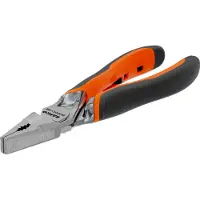 Bahco Förstärkt Kombinationstång Med Självöppnande Tvåkomponentshandtag Och Kromfinish 180 Mm