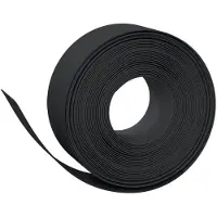 vidaXL Rabattkant svart 10 m 20 cm polyeten