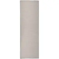 vidaXL Utomhusmatta plattvävd 80x250 cm ljusgrå