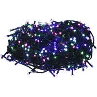 vidaXL LED-ljusslinga, 300 pastellfärgade dioder, 30 m, PVC