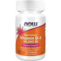 Now - Vitamin D-3 10 000 IE 120 SGELS
