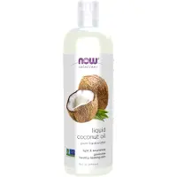 Now , Lösningar, Flytande Kokosolja, Ren Fraktionerad, 16 fl oz (473 ml)