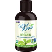 Now , Ekologisk Bättre Stevia‚Ñ, Noll-Kalorilös Ljus Sötare, 2 fl oz (59 ml)
