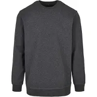 Build Your Brand Basic Sweatshirt Grå S Man