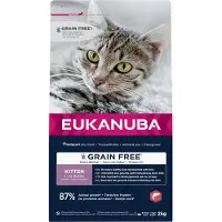 Eukanuba Grain Free Kitten Salmon 2 kg för växande kattungar