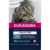 Eukanuba Grain Free Adult Salmon 10 kg för vuxna katter