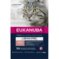 Eukanuba Senior spannmålsfritt kattfoder med lax