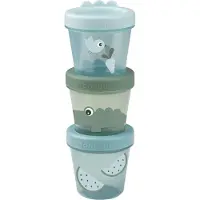 Done by Deer Matbehållare - 3-pack - Croco Green - - One Size - Matlåda