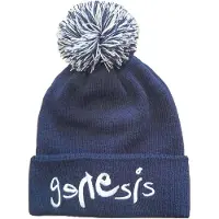 Ginza.se Genesis: Unisex Bobble Beanie Hat/Logo (Navy Blue)