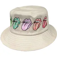 Ginza.se The Rolling Stones: Unisex Bucket Hat/Multi-Tongue Pattern (Natural) (Small/Medium)