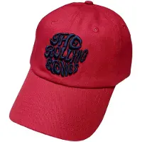 Ginza.se The Rolling Stones: Unisex Baseball Cap/Vintage 70s Logo (Maroon Red)
