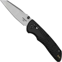 Hogue Deka 24369, Tumbled Black Polymer, Magnacut Wharncliffe, pocket knife