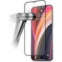 Mtp Products iPhone 12 Mini Full Cover Härdat Glas Skärmskydd - Svart Kant