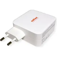 Roline USB-laddare 100 W 2x USB-C Power Delivery Vit Inomhus GaN