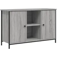 vidaXL Tv-bänk grå sonoma 100x35x65 cm konstruerat trä