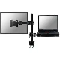 NeoMounts FPMA-D960NOTEBOOK - Monteringssats - fullständig rörelse - för LCD-bildskärm/bärbar dator - svart - skärmstorlek: 10-27 - klämma, monterbar, disk-monteringsbar