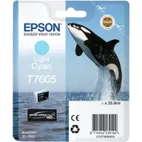 Epson T7605 ljus cyan bläckpatron (original)
