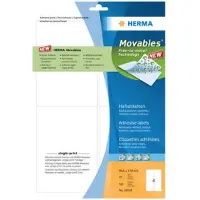 Herma Avtagbara etiketter A4 | 99,1 x 139mm | 10019 | vit | 100st
