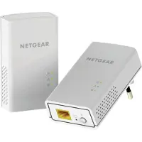 Netgear Powerline PLW1000 - PowerLine adaptersats 1GbE, HomePlug AV (HPAV) 2.0, IEEE 1901 Dubbelband - vägginsticksbar - med PowerLINE 1000 Adapter (PL1000)