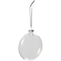 Adlibris Platt Glaskula Transparent 8 cm Transparent 6-pack