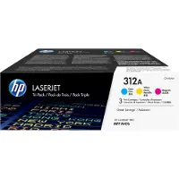 HP 312A - 3-pack - gul, cyan, magenta - original - LaserJet - tonerkassett (CF440AM) - för Color LaserJet Pro MFP M476dn, MFP M476dw, MFP M476nw