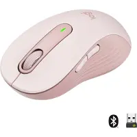 Logitech Signature M650 Large Wireless Rose - Mouse - Optic - 5 knappar - Pink