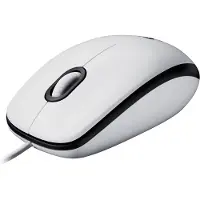 Logitech M100 WiFi mus Sladd Optisk Vit 3 Knappar 1000 dpi